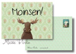 Moinsen! Elch-Postkarte